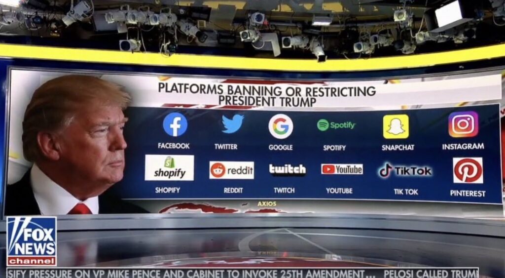 Trump bannato dai social network